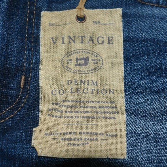 AE Ladies Vintage Denim High Rise Festival- Blue Jean Shorts - Picture 4 of 5